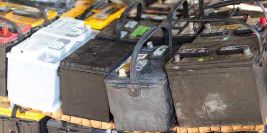 junk batteries to be recycled