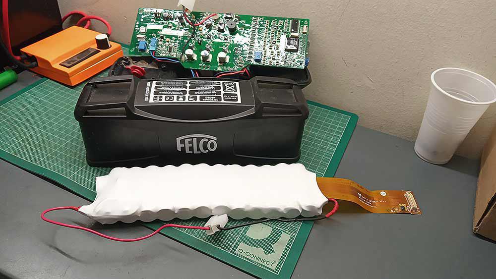 Aνακατασκευή μπαταρίας κλαδευτικού Felco 810